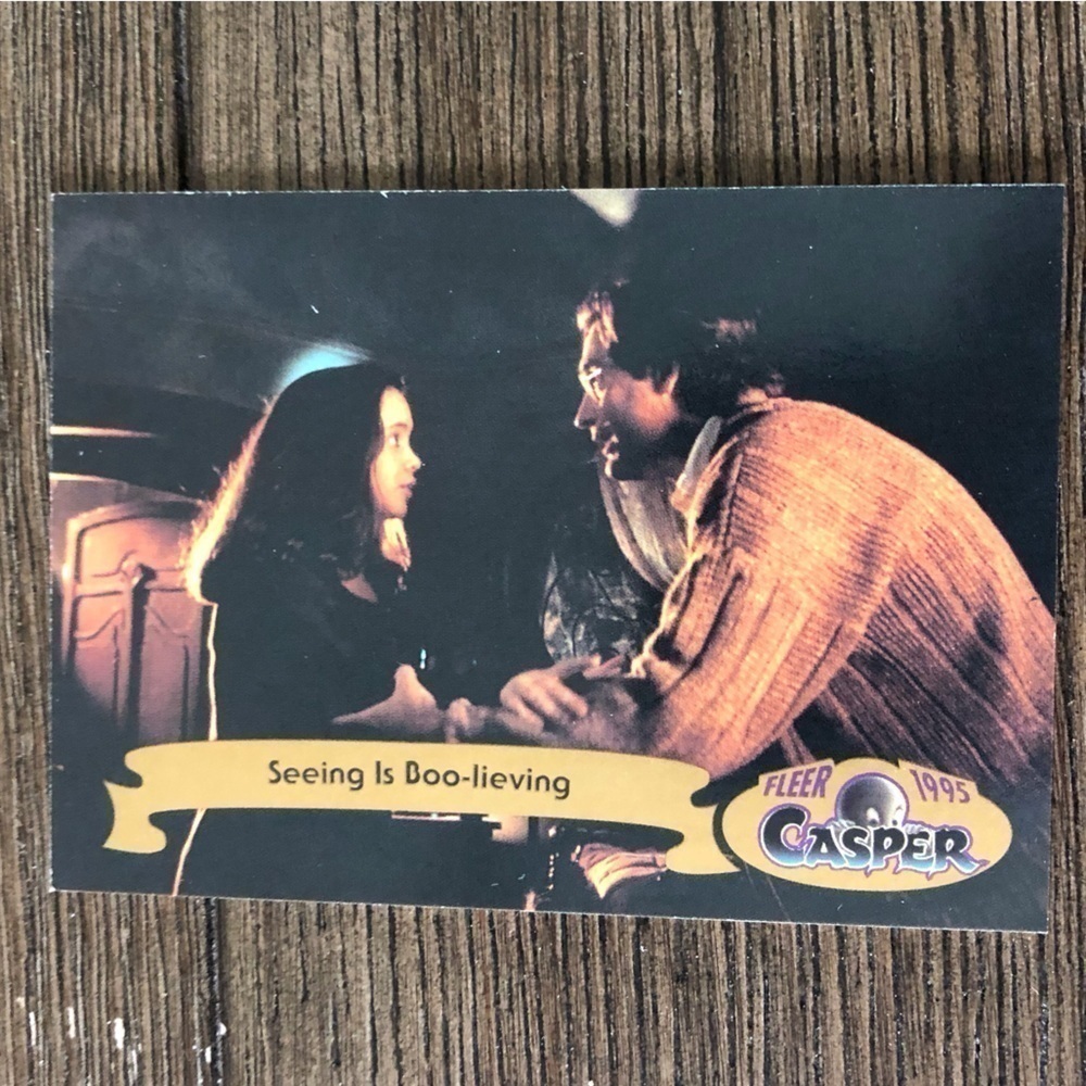 Fleer 1995 Casper trading card: Seeing is Boo-lieving #23